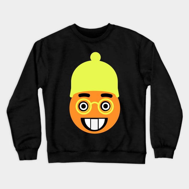 Nerd Emoji Crewneck Sweatshirt by nunachan